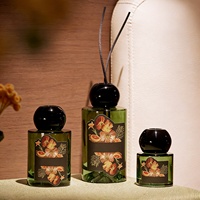 Diffuseur de parfum en verre personnalisable de 50 ml, 110 ml, 200 ml, huile essentielle, parfum sans flamme, cadeau, parfum longue durée, diffuseur de parfum à bâtonnets