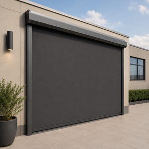 Store banne <span class=keywords><strong>extérieur</strong></span> électrique résistant au vent, à fermeture éclair, design uni, pour façade commerciale moderne, <span class=keywords><strong>terrasse</strong></span> d'hôtel - Product Image 1