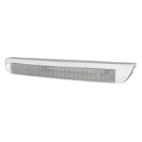 Lumière de scène LED RV 15 pouces 46W 12V 24V, étanche, pour extérieur, avec boîtier blanc, pour camping-car, remorque, tente