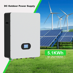 Batterie au lithium LiFePO4 5,1 kWh 51,2 V 100 Ah, pack de batteries mural avec BMS 100 A, connexion parallèle maximale 8 unités, CAW/RS485 - Product Image 2