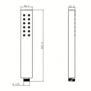 <span class=keywords><strong>ABS</strong></span> пластиковая хромированная ручная душевая головка аксессуары для ванной комнаты - Product Image 3