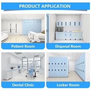 Gabinete Dental <span class=keywords><strong>de</strong></span> Doble Acceso y Altura <span class=keywords><strong>de</strong></span> Mostrador <span class=keywords><strong>de</strong></span> 800 mm, <span class=keywords><strong>de</strong></span> Acero Inoxidable, con Bandejas Extraíbles y Mecanismo <span class=keywords><strong>de</strong></span> Bloqueo, para Uso Hospitalario - Product Image 3