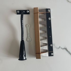 Multi Toothed Garden Rake Steel Head 7 Tines Detachable Agricultural Soil Turning Tool - Product Image 2
