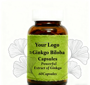 خلاصة الجنكه بيلوبا بويرارين 50 ملغم/كبسولات علامة خاصة OEM ODM زجاجة تعبئة صحية من الدرجة الغذائية - Product Image 2