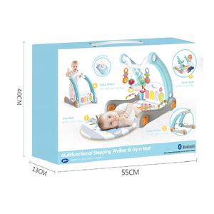 Bao Han 2 en 1 Baby Gym Soft Fitness Frame Piano Carpet Music Play Mat con materiales de plástico y madera Juego de juguetes para bebés - Product Image 4