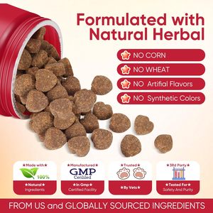 Chien <span class=keywords><strong>Allergies</strong></span> Soutien Doux À Mâcher Chien Démangeaisons Soulagement De La Peau Allergie Doux À Mâcher Suppléments Friandises Anti Itch Support pour Chiens - Product Image 3