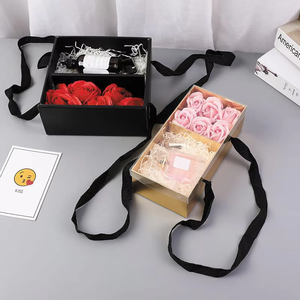 Boîte cadeau rigide en matériaux recyclés écologiques, forme et logo personnalisables, papier couché transparent pour les cadeaux de la Saint-Valentin - Product Image 2
