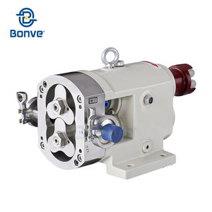 Pompe industrielle à lobes rotatifs 2.2KW pour aliments avec protections de sécurité pour le chocolat, le sirop et les pâtes - Product Image 2