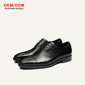 Chaussures habillées Oxford pour hommes, personnalisées OEM, en cuir de vachette de haute qualité, confortables, avec gravure laser, idéales pour les mariages, les fêtes et la marche - Product Image 2