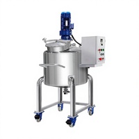 Cuve de mélange personnalisée de 150 L avec agitateur, machine de mélange sous vide, mélangeur de parfum, machine de fabrication de savon liquide, ligne de production de mélangeurs