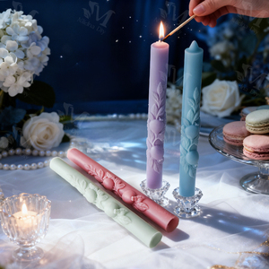 J10-531 Eco-Friendly <strong>Pomegranate</strong> Long <strong>Candle</strong> Food Grade Silicone Mold DIY Embossed Hand-scented <strong>Candle</strong> - Product Image 6