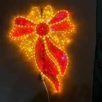 Lumières LED personnalisées en forme de sapin de Noël 2D, étanches IP65, pour l'éclairage extérieur de festivals, parcs à thème et décorations de stations balnéaires