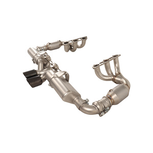 Sistema de escape completo YT que incluye colector de escape y sección trasera con válvula para <span class=keywords><strong>Porsche</strong></span> <span class=keywords><strong>991</strong></span>,1 <span class=keywords><strong>991</strong></span>,2 3,8 <span class=keywords><strong>GT3</strong></span> - Product Image 1