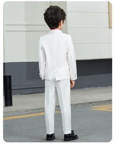 Traje <span class=keywords><strong>de</strong></span> Boda <span class=keywords><strong>para</strong></span> Niño Blanco y Negro al por Mayor, Conjunto <span class=keywords><strong>de</strong></span> Traje <span class=keywords><strong>de</strong></span> Primera <span class=keywords><strong>Comunión</strong></span> - Product Image 5