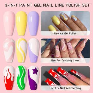LILYCUTE Vente à Chaud Gel Color New Design Liner Gel Art UV Gel Polish pour Nail Art Dessin Peinture - Product Image 4
