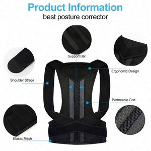 Corrector de Postura, Soporte Lumbar, Transpirable, Portátil, Enderezador de Espalda, Nylon y Algodón, Profesional - Product Image 4