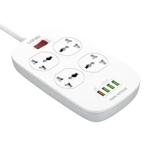 LDNIO SC4407 Plug With Socket 10A Power Socket Fast Charging Smart Power Strips Universal Standard Charging Power Extension