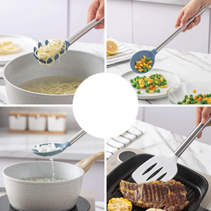Ustensiles de cuisine en silicone en promotion : Lot de 5 pièces antiadhésives et faciles à nettoyer - Product Image 5