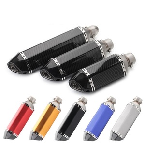 Tubo de Escape Hexagonal Pequeño Modificado para Motocicleta Todoterreno, para Huanglong <span class=keywords><strong>600</strong></span> Little <span class=keywords><strong>Ninja</strong></span> 250 Yongyuan 350R25/R3 - Product Image 1
