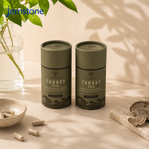 Vente d'usine : Boîtes cylindriques en carton pour poudre de collagène biodégradable, emballage hermétique pour compléments alimentaires et vitamines, tubes en papier - Product Image 1