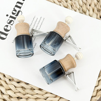 Bouteille de parfum pour grille d'aération de voiture en verre vide avec bâton diffuseur pour climatisation automobile