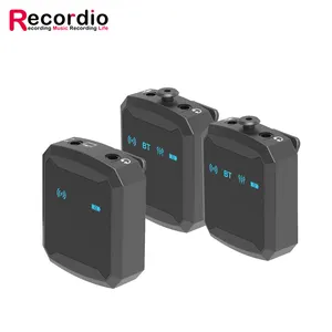 Microphone Lavalier sans fil GAW-830B Recordio 2.4G pour interview et vidéo Système de microphone à double clip avec récepteur