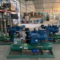 Unité de condensation 30 CV refroidie par eau, compresseur à piston semi-hermétique, équipement de réfrigération écologique pour entrepôt frigorifique