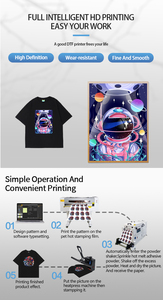 Voor Audley A3 Digitale Dtf Printer 30Cm Xp600/I3200 Klein T-Shirt Dtf Machine Poeder Dyer Schudmachine A4 1 Jaar Garantie Pigm - Product Image 4