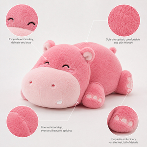Llavero Personalizado con Garantía <span class=keywords><strong>de</strong></span> Calidad, Servicio OEM/ODM, Hipopótamo Enojado, Regalo <span class=keywords><strong>para</strong></span> Bebés, Peluche <span class=keywords><strong>de</strong></span> Algodón Orgánico Súper Suave, Algodón PP Antiestrés - Product Image 3
