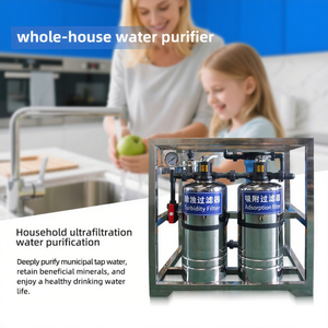 Système de filtre à eau UF en acier inoxydable 500L 2000L avec pompe et PLC pour usage domestique - Product Image 6