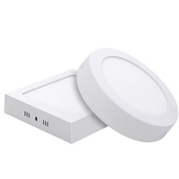Panneau de plafond mince monté en surface acrylique rond carré De Luz a mené le voyant mené d'intérieur économiseur d'énergie