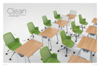 Chaise pivotante de bureau de haute qualité pour l'université, mobilier de bureau, chaise en plastique avec porte-gobelet