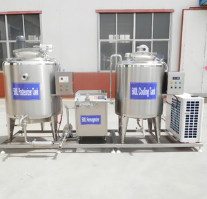 100L 200L 300L nước ép trái cây nước dừa sữa sữa nhỏ tiệt trùng nhỏ Máy tiệt trùng đồng nhất và bể làm mát - Product Image 3