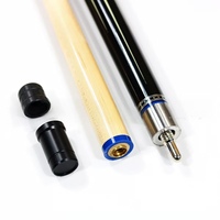Queue de billard simple de haute qualité 1/2 queue de billard en bois d'érable pointe 12.5-12.8mm