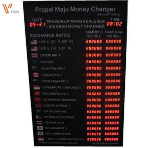 Panneau d'affichage personnalisé à LED sur écran numérique sur le taux de change des devises étrangères Panneau publicitaire numérique indicateur à LED - Product Image 6