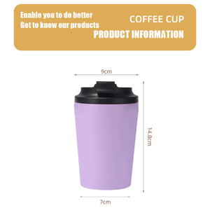 Gobelet isotherme personnalisé en gros avec logo, <span class=keywords><strong>mini</strong></span> gobelet à café de 12 onces, gobelet à eau <span class=keywords><strong>sport</strong></span> en acier inoxydable avec échelle - Product Image 4