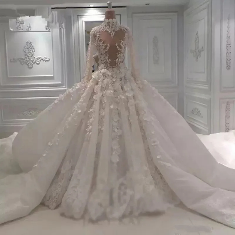 strapless open back dress Princess Tulle Lace Wedding Dress | JESSICA COUTURE