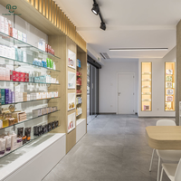 Nouvelle Vitrine de Pharmacie Design, Comptoir de Caisse pour Magasin de Médicaments, Étagère de Pharmacie, Armoire de Rangement Pharmaceutique LED