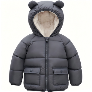 Fournisseur d'or <span class=keywords><strong>Manteau</strong></span> d'hiver utilitaire à capuche pour garçons, personnalisé, épais, doublé en <span class=keywords><strong>sherpa</strong></span>, imperméable et respirant, avec rembourrage pour enfants - Product Image 1