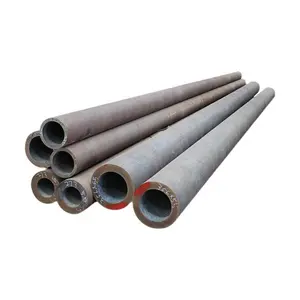 Tubo de soldadura ERW de acero al carbono de 4,5mm y 4,75mm, tubo de acero negro, fabricado estructural hidráulico, empresa comercial China compatible con API