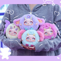 Boîte mystère en peluche de démons fantastiques du zodiaque chinois, série de poupées mystères en peluche mignonnes, ensemble de figurines Kawaii à collectionner