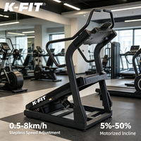 Caminadora Motorizada K-FIT con Inclinación del 50% para Subir Pendientes GS-851A-A SC, Pantalla LED Comercial, Entrenador de Cardio para Gimnasio