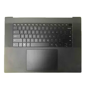 戴尔XPS 17 9700 9710精密5750 5760黑色背光美国英语笔记本电脑掌托和键盘，带触摸板0DW67K