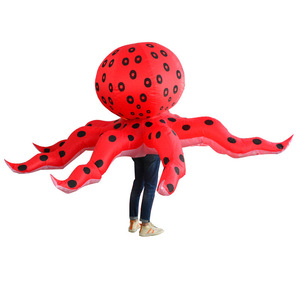 Fun! Sea <strong>Animals</strong> Red Octopus Inflatable Mascot Costume Walking Performance Suit Inflatable Mascot Costume - Product Image 5