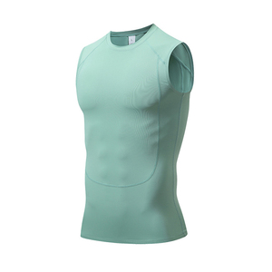 Camiseta Deportiva de Compresión para Hombre, de Secado Rápido, para Fitness, Baloncesto, Maratón, Transpirable, sin Mangas, para Entrenamiento Deportivo - Product Image 4