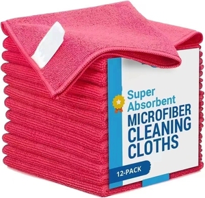 Vải sợi nhỏ polyester 40*40cm 300gsm, 80% polyester 20% polyamide, dùng lau chùi, đánh bóng, khăn lau xe, khăn lau nhà bếp - Product Image 2