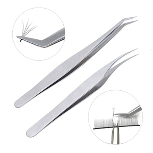 Pinces à cils en acier inoxydable argentées, produits tendance, prix bas, instruments de beauté, pinces à cils - Product Image 4