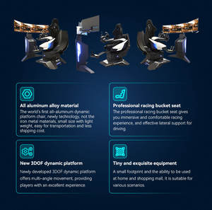 Ultimate Racing 3D Car Game Machine Professional Racing Bucket Seat 3DOF Movement Racing Simulator - Product Image 3