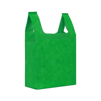 Sac fourre-tout promotionnel personnalisé, réutilisable, non tissé, recyclable, biodégradable, capacité de charge de 10 kg, style pliable