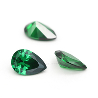 Wuzhou Gems Offre Spéciale Vert Émeraude Zircon Cubique aaa zircon Rond Carré Vert Pierre CZ Toutes Les Tailles En Stock
